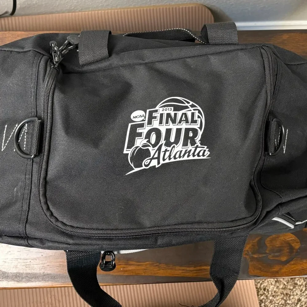 Coke Zero Medium Sized Black Red Logo Zipper Pocket NCAA Final Four Duffel Bag